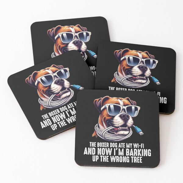 Item preview, The Boxer Dog Ate My Wi-Fi And Now I’m Barking Up the Wrong Tree designed and sold by raedattia.