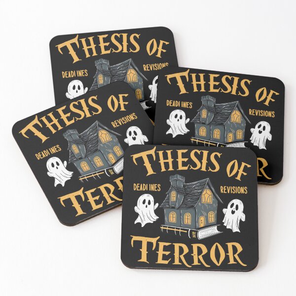 Item preview, Thesis of terror, funny PhD and Halloween designed and sold by NoetherSym.