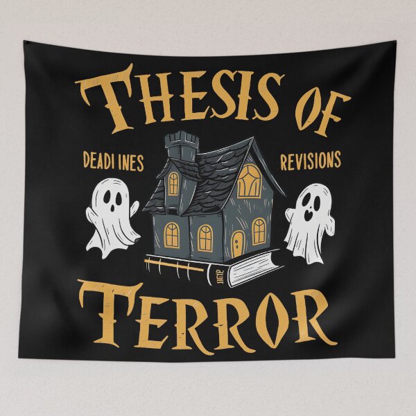 Item preview, Thesis of terror, funny PhD and Halloween designed and sold by NoetherSym.