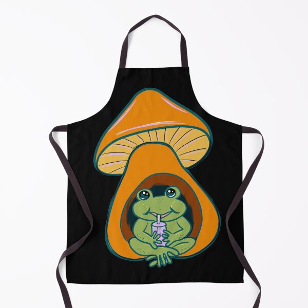 Item preview, Hand drawn frog sat inside mushroom designed and sold by BritishDelights.