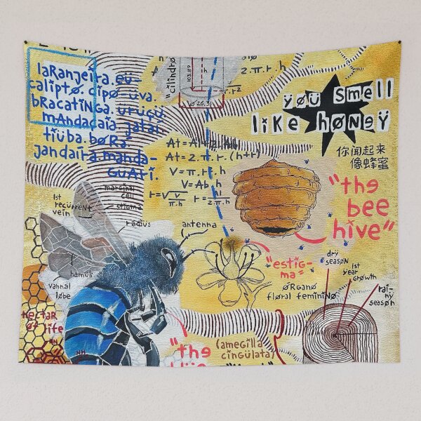 Item preview, the blue bee designed and sold by vini's gallery.
