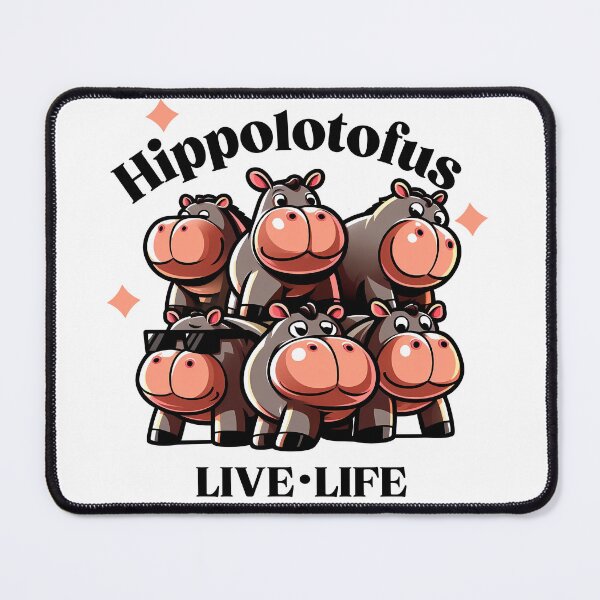 Item preview, Hippolotofus Live Life designed and sold by DineshArtShop.