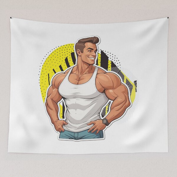 Item preview, New Series: Bodybuilder Sticker #29 designed and sold by ForeverPrintsOK.