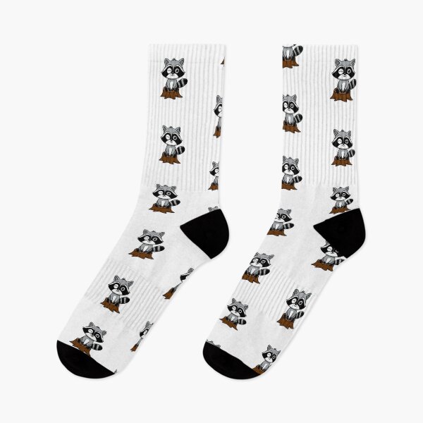 Item preview, Sweet raccoon sitting on tree designed and sold by QuirkyQuipPixel.