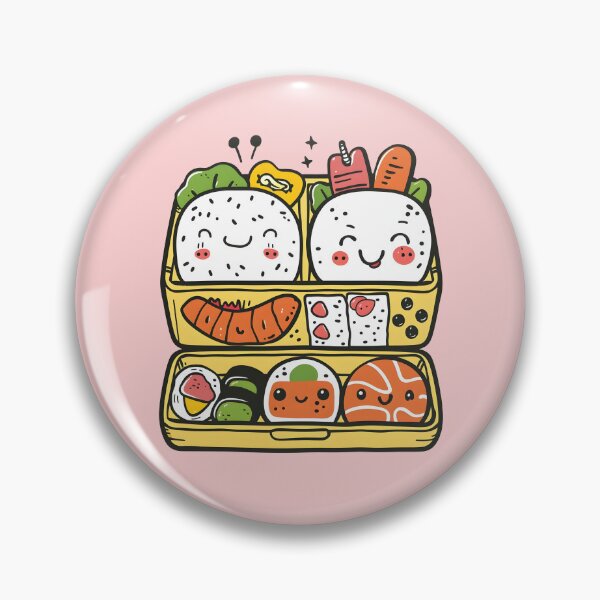 Item preview, Happy Bento Box Japanese Lunch Cute Kawaii Food Characters Japan designed and sold by scooterbaby.