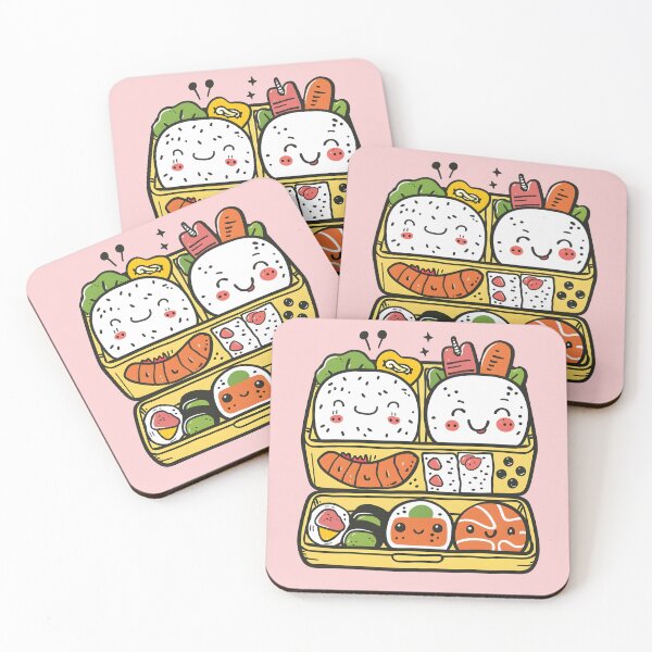 Item preview, Happy Bento Box Japanese Lunch Cute Kawaii Food Characters Japan designed and sold by scooterbaby.