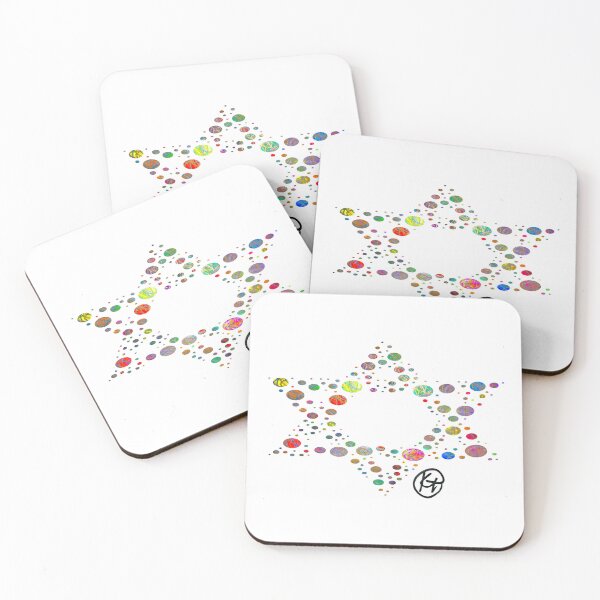 Item preview, Jewish Star Dot Art designed and sold by Kalli Taub Art.