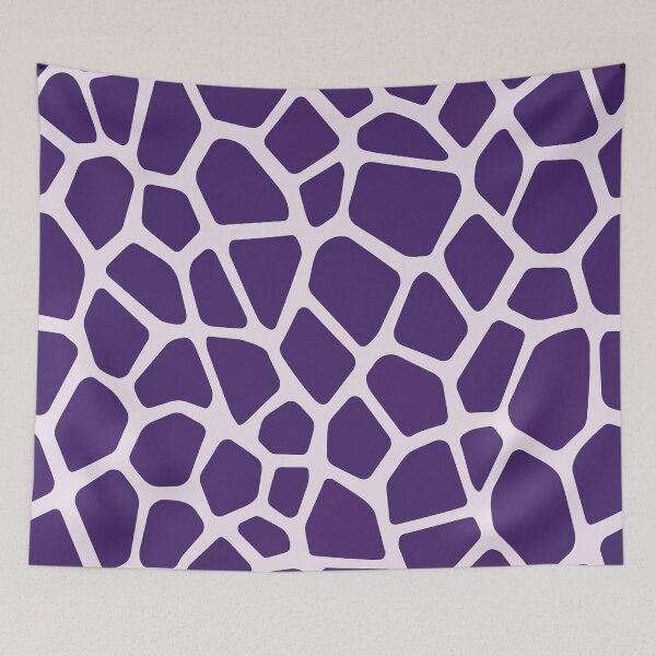 Item preview, A giraffe skin pattern Design in deep purple and lilac. designed and sold by HEMRO.