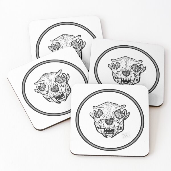 Item preview, Cat Skull Drawing  designed and sold by emilyidab.
