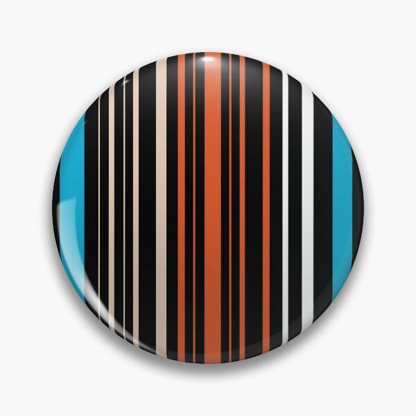 Item preview, White, teal, orange stripes designed and sold by NAGNE.