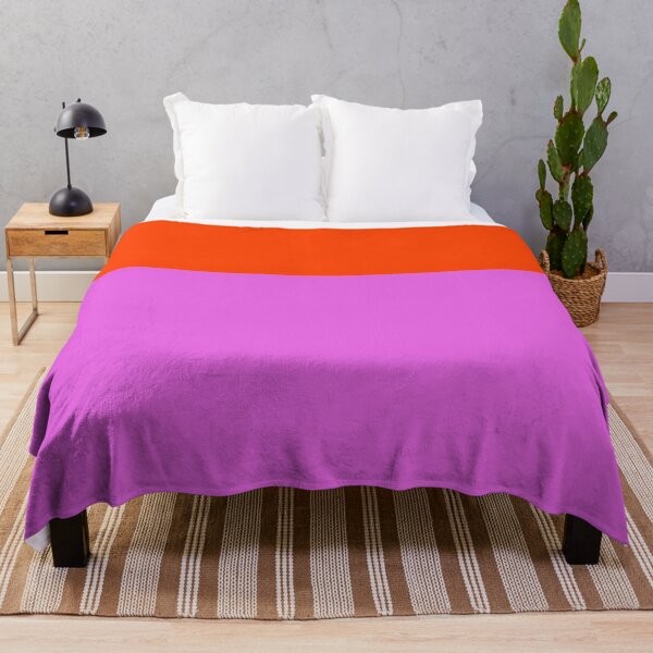 Item preview, Bold Vivid Orchid and Neon Orange Color Block designed and sold by Deutschic.