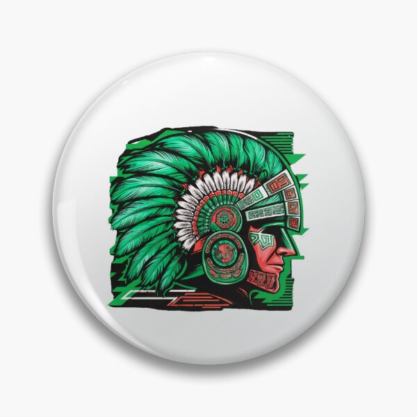 Item preview, Aztec Warrior Emblem Celebrating Mexican Independence Day designed and sold by elynne9.