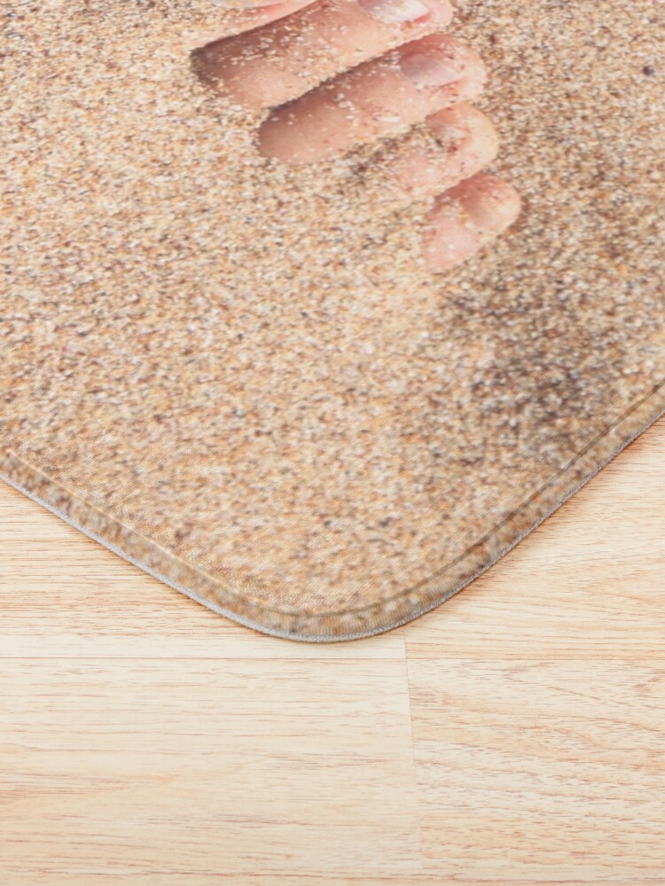 Thumbnail 3 of 6, Bath Mat, Feet in the sand designed and sold by bart4jesus.