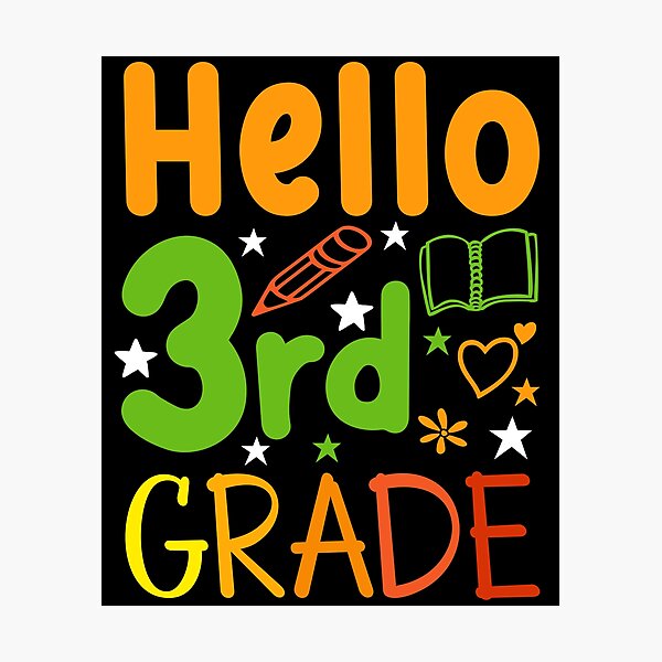Vista previa del artículo con la obra «Hola 3er grado, regreso a clases», diseñado y vendido por Beatka1.