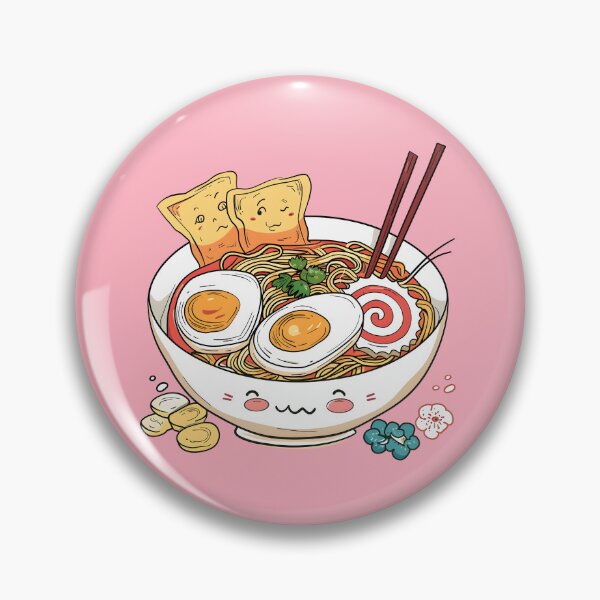 Artikelvorschau, Udon-Nudelsuppe mit Miso, japanisches Mittagessen, süße Kawaii-Anime-Food-Figuren aus Japan entworfen und verkauft von scooterbaby.