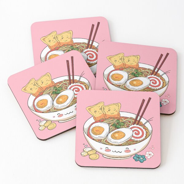 Item preview, Udon Noodle Soup with Miso Japanese Lunch Cute Kawaii Anime Food Characters Japan designed and sold by scooterbaby.