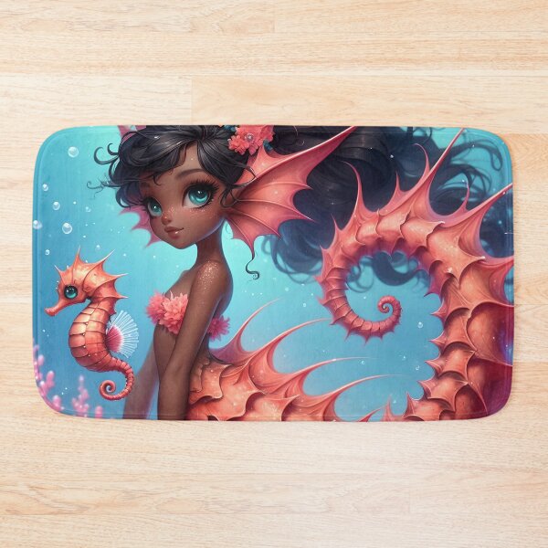 Item preview, Seahorse Mermaid designed and sold by BreezyDawnDesigns.