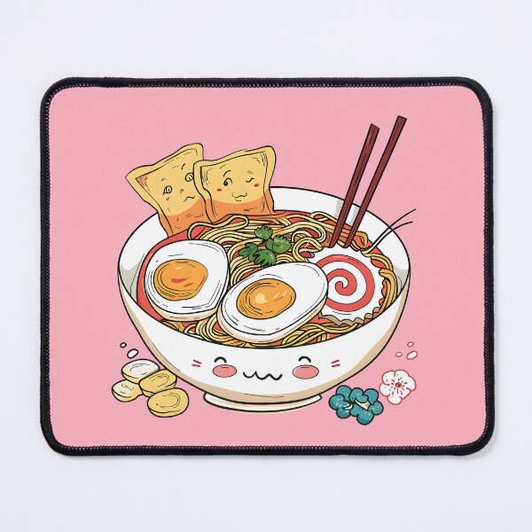 Item preview, Udon Noodle Soup with Miso Japanese Lunch Cute Kawaii Anime Food Characters Japan designed and sold by scooterbaby.