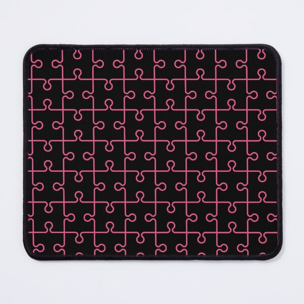 Item preview, Pink and black jigsaw puzzle pattern designed and sold by patterncrow.