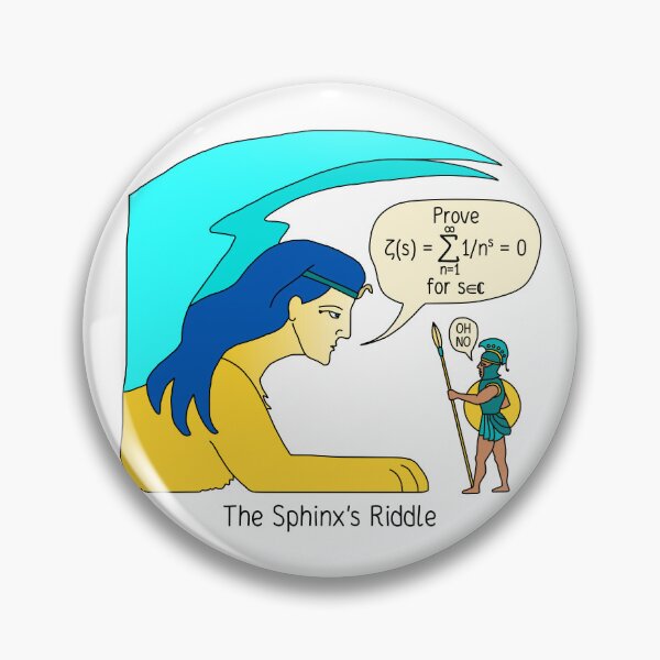 Item preview, The Sphinx's Riddle Math Humor designed and sold by BrushAndPen.