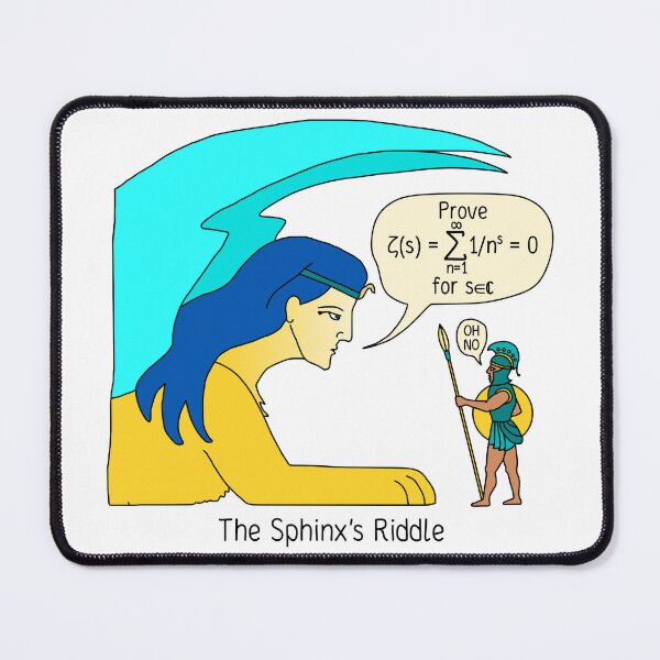 Item preview, The Sphinx's Riddle Math Humor designed and sold by BrushAndPen.