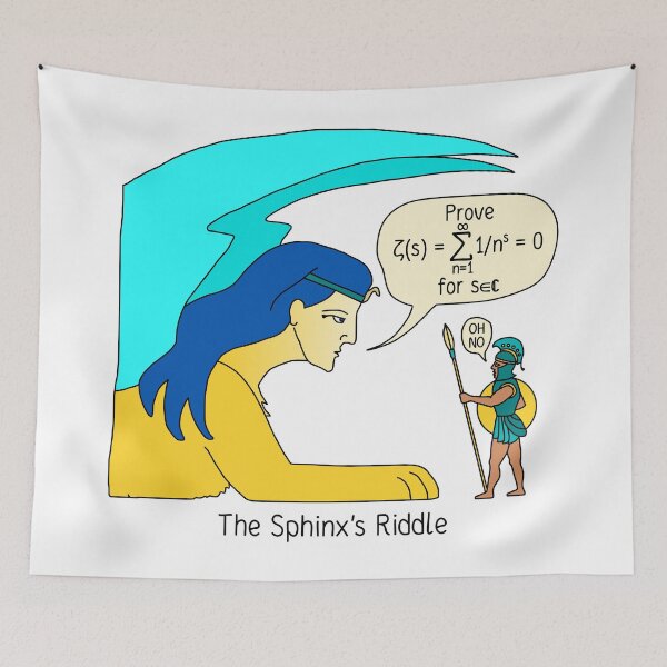 Item preview, The Sphinx's Riddle Math Humor designed and sold by BrushAndPen.