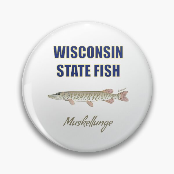 Item preview, Wisconsin State Fish - Muskellunge T-Shirt designed and sold by KaplanCrypto.