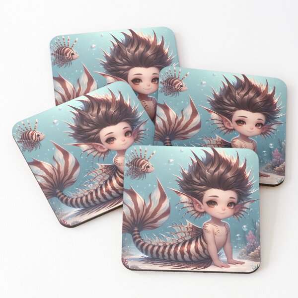 Item preview, Lionfish Merfolk designed and sold by BreezyDawnDesigns.