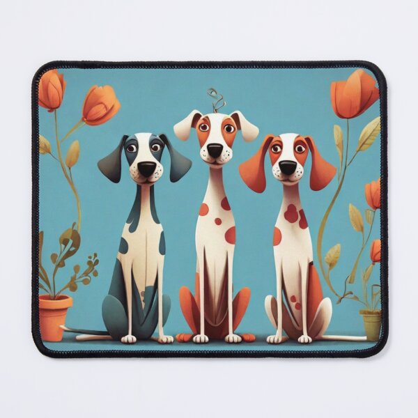 Item preview, Three Whimsical and Funny Dogs designed and sold by T-shirtMill.