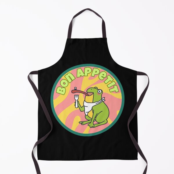Item preview, Bon appetit cute funny frog about to eat designed and sold by BritishDelights.