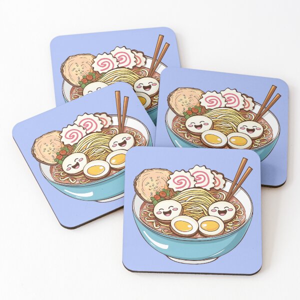 Item preview, Kawaii Udon Noodle Soup with Miso Japanese Lunch Cute Anime Food Characters Japan designed and sold by scooterbaby.