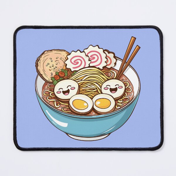 Item preview, Kawaii Udon Noodle Soup with Miso Japanese Lunch Cute Anime Food Characters Japan designed and sold by scooterbaby.