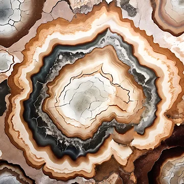 Artwork thumbnail, Rustic Earth Geode Pattern by BirdsnStuff