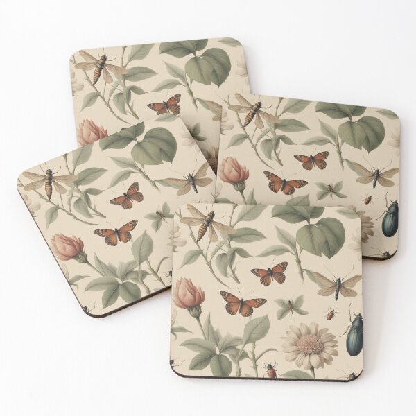 Item preview, Vintage Botanical Nature Pattern designed and sold by BirdsnStuff.