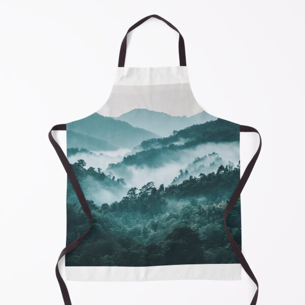 Item preview, Mountains Foggy Forest, Wall Art, Nature Landscape designed and sold by NicolasGlowArt.