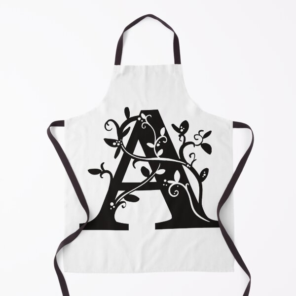 Item preview, Black Capital Letter A With Vines designed and sold by Victoria Lehnard.