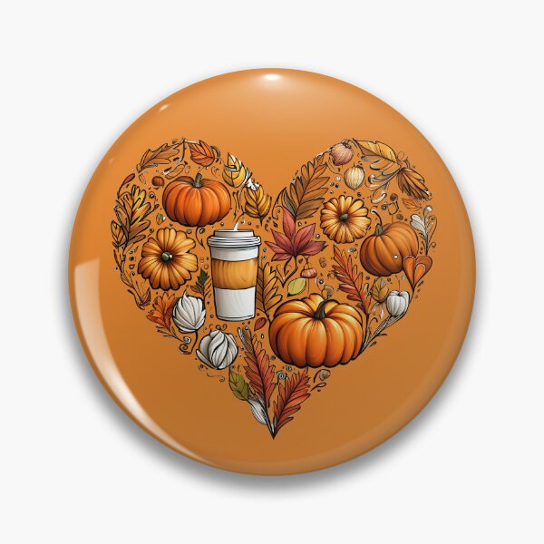 Item preview, Autumn Heart Fall Vibes Pumpkin Spice Design designed and sold by masterdeer.