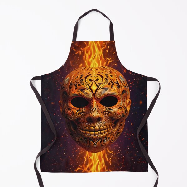 Item preview, Fiery Pumpkin Head Mask designed and sold by FocusedArt.