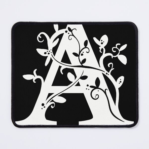Item preview, White Capital Letter A With Vines designed and sold by Victoria Lehnard.