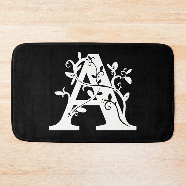 Item preview, White Capital Letter A With Vines designed and sold by Victoria Lehnard.