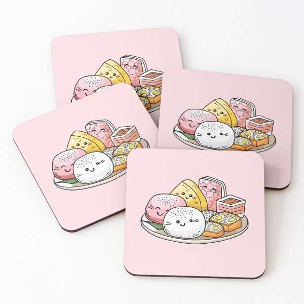 Item preview, Happy Kawaii Sweet Mochi Rice Cake Chewy Snack Food Characters Japan designed and sold by scooterbaby.