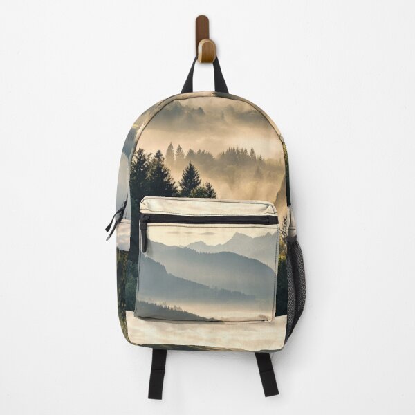 Item preview, Foggy Forest with Mountains, Wall Art designed and sold by NicolasGlowArt.