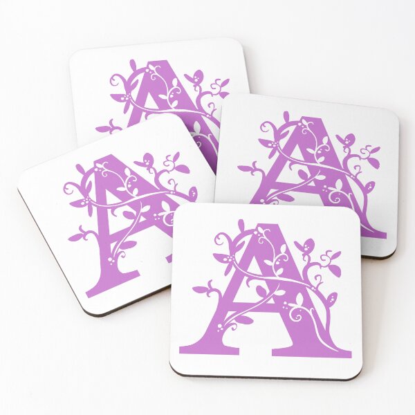 Item preview, Purple Capital Letter A With Vines designed and sold by Victoria Lehnard.