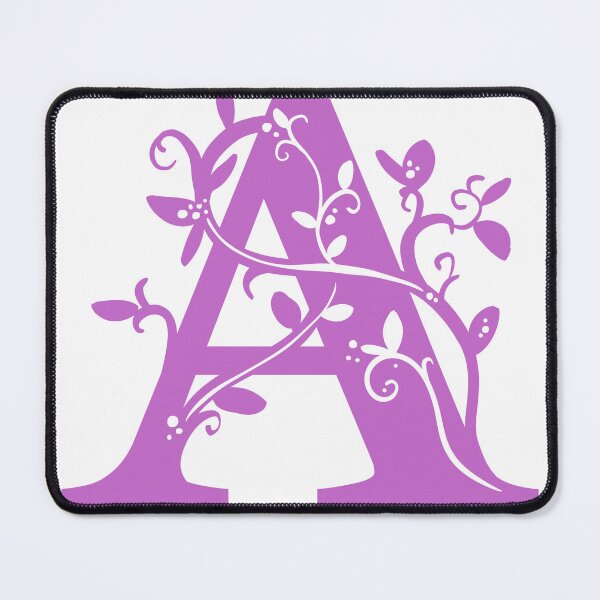 Item preview, Purple Capital Letter A With Vines designed and sold by Victoria Lehnard.