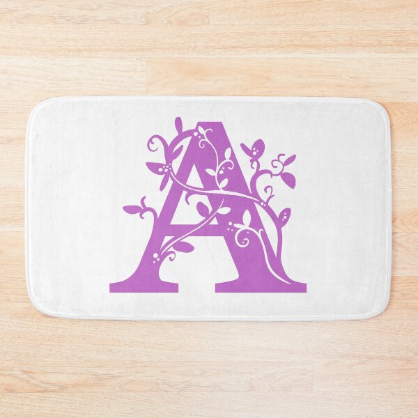 Item preview, Purple Capital Letter A With Vines designed and sold by Victoria Lehnard.