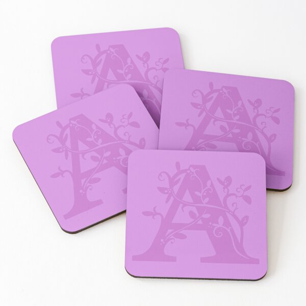 Item preview, Purple Capital Letter A With Vines V2 designed and sold by Victoria Lehnard.