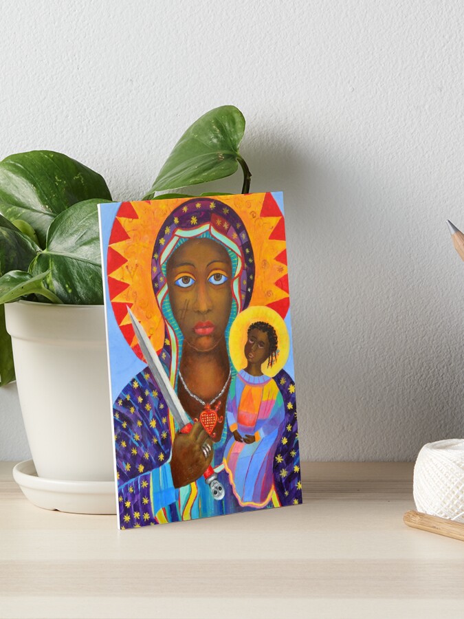 Erzulie Dantor Haitianische Voodoo Kunst Erzulie Dantor Vodoo Kunst Malerei Von Erzulie Danto Danthor Oder Ezili Bild Haitian Lwa Schwarze Jungfrau Madonna Afrikanisch New Orlean Mambo Galeriedruck Von Tanabe Redbubble