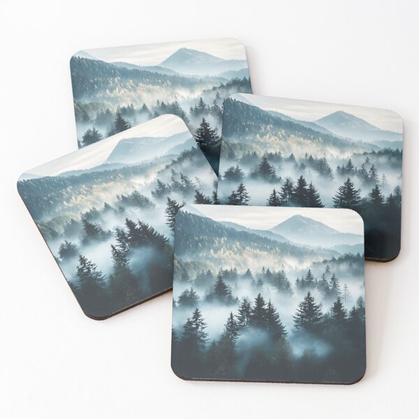 Item preview, Foggy Landscape, Forest Wall Art designed and sold by NicolasGlowArt.