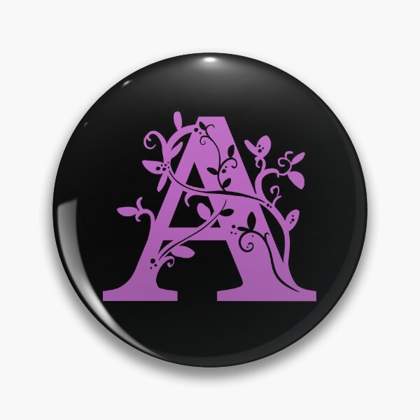 Item preview, Purple Capital Letter A With Vines V3 designed and sold by Victoria Lehnard.