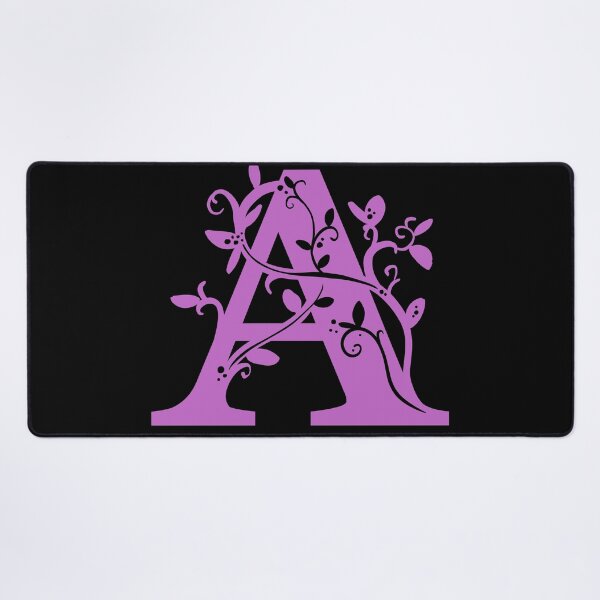 Item preview, Purple Capital Letter A With Vines V3 designed and sold by Victoria Lehnard.
